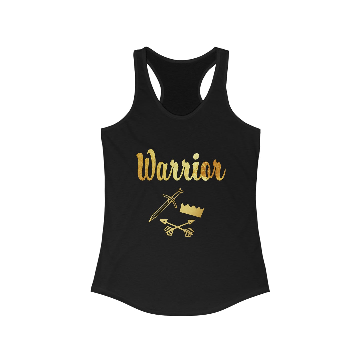 Women's Gold and Bold Warrior - Racerback Tank