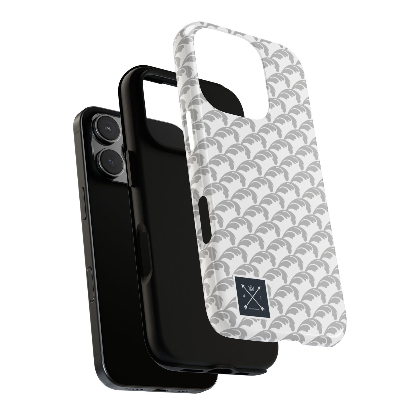 Beautiful Beloved Flourish (silver/white) - Tough Phone Cases