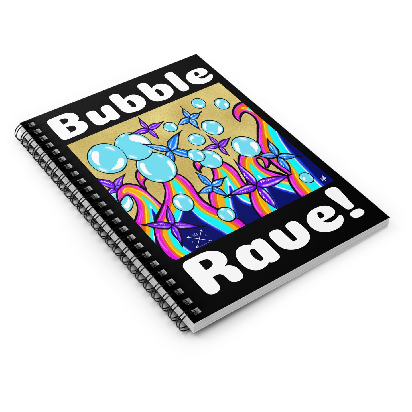 Spiral Notebook - Bubble Rave - Ruled Line