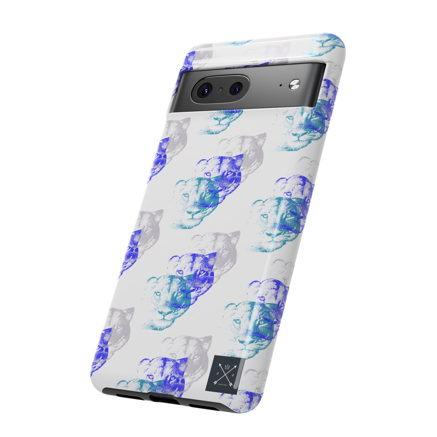 Lioness Arising (white/pattern) - Tough Phone Cases