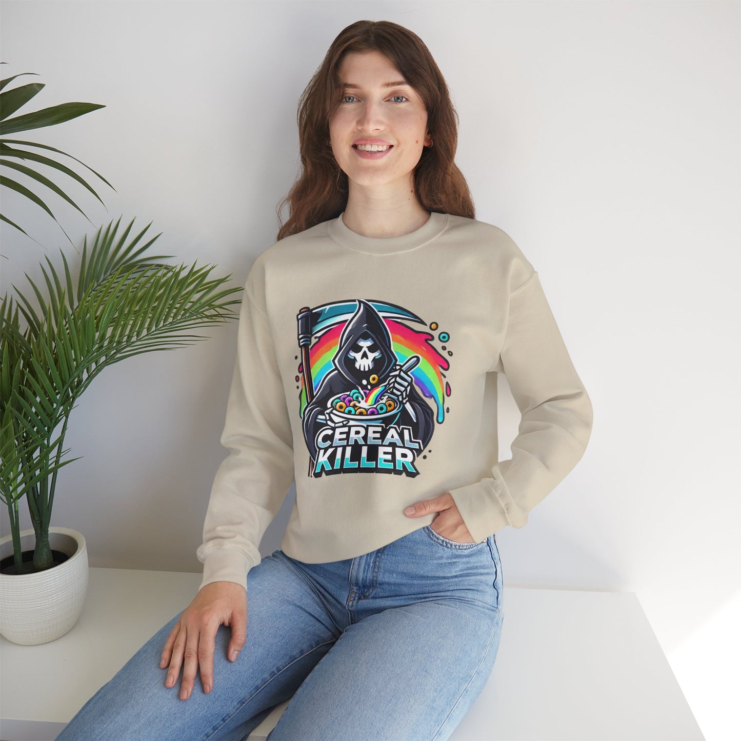 Cereal Killer Grim Design - Unisex Sweatshirt
