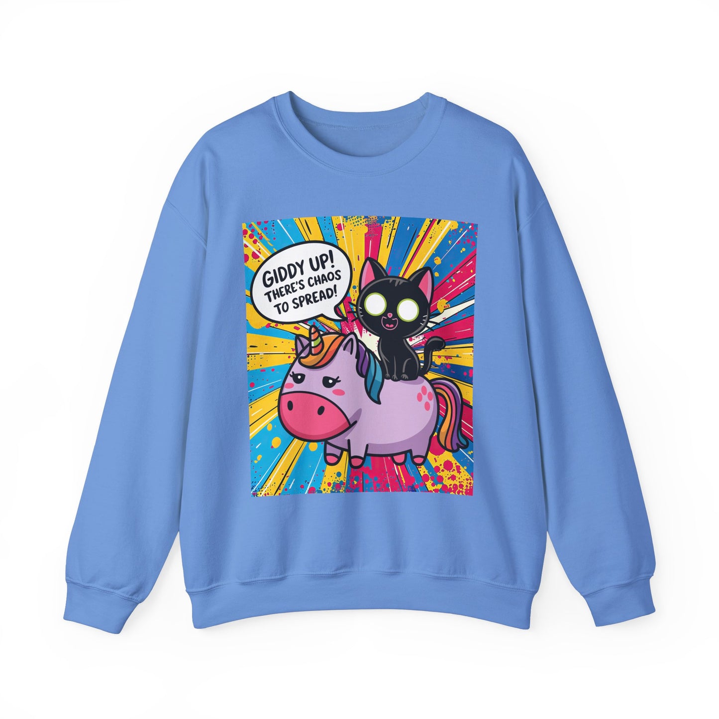 Giddy Up There's Chaos to Spread - Crewneck Sweatshirt