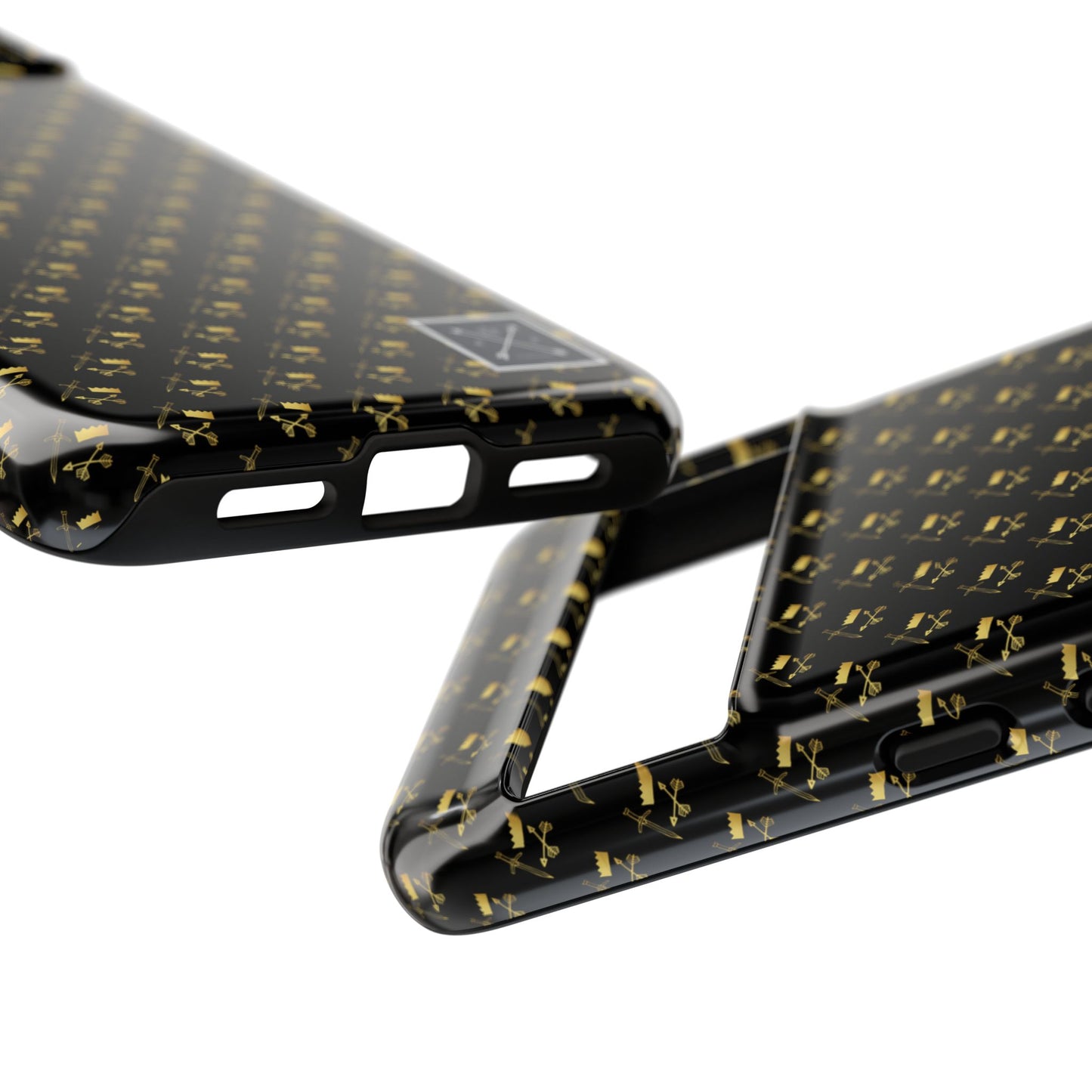 Gold and Bold Warrior Pattern - Tough Phone Cases
