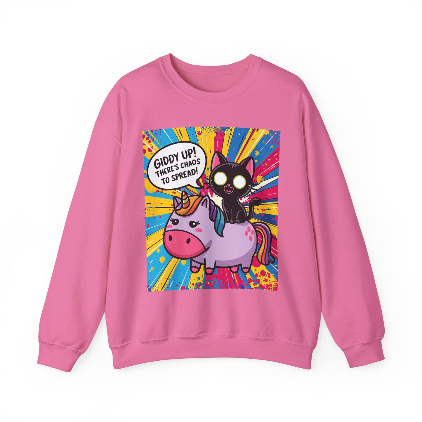 Giddy Up There's Chaos to Spread - Crewneck Sweatshirt