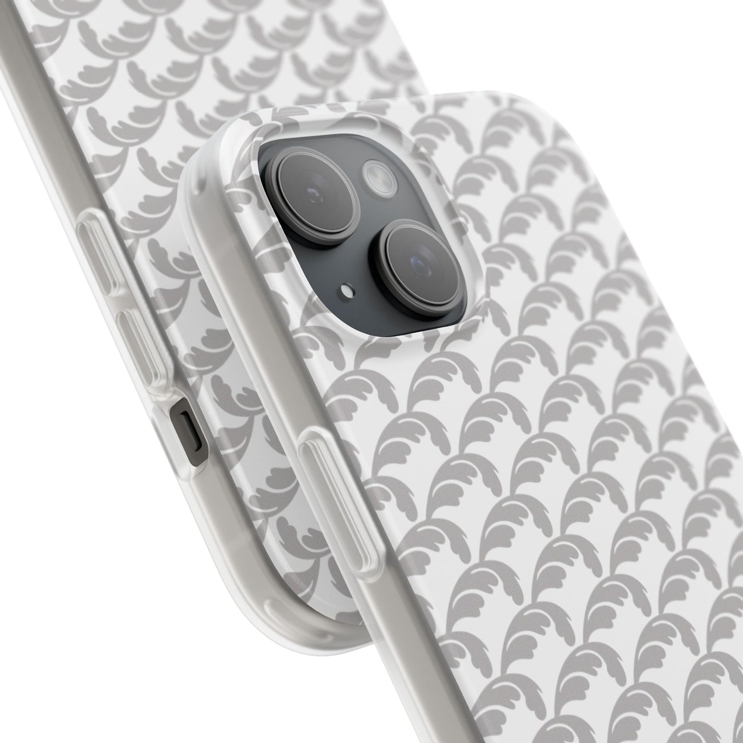 Beautiful Beloved Flourish (silver/white) - Flexi Phone Cases