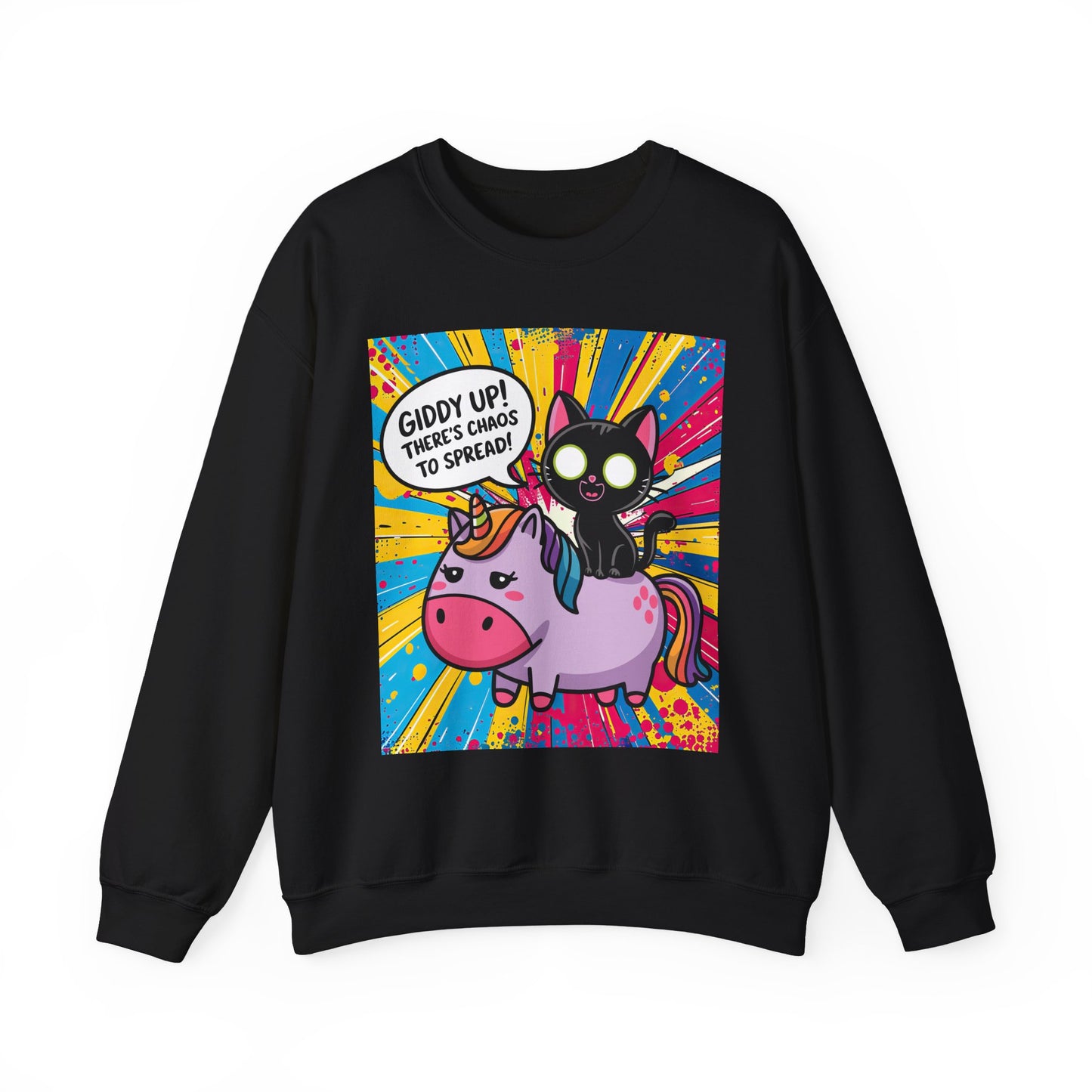Giddy Up There's Chaos to Spread - Crewneck Sweatshirt