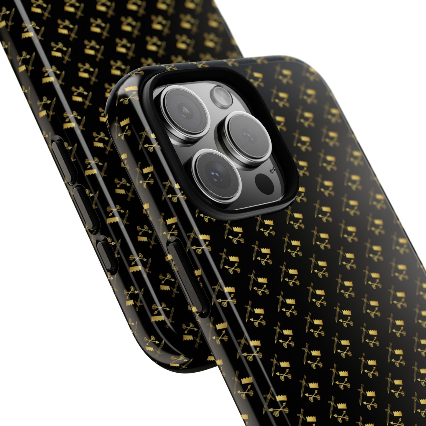 Gold and Bold Warrior Pattern - Tough Phone Cases