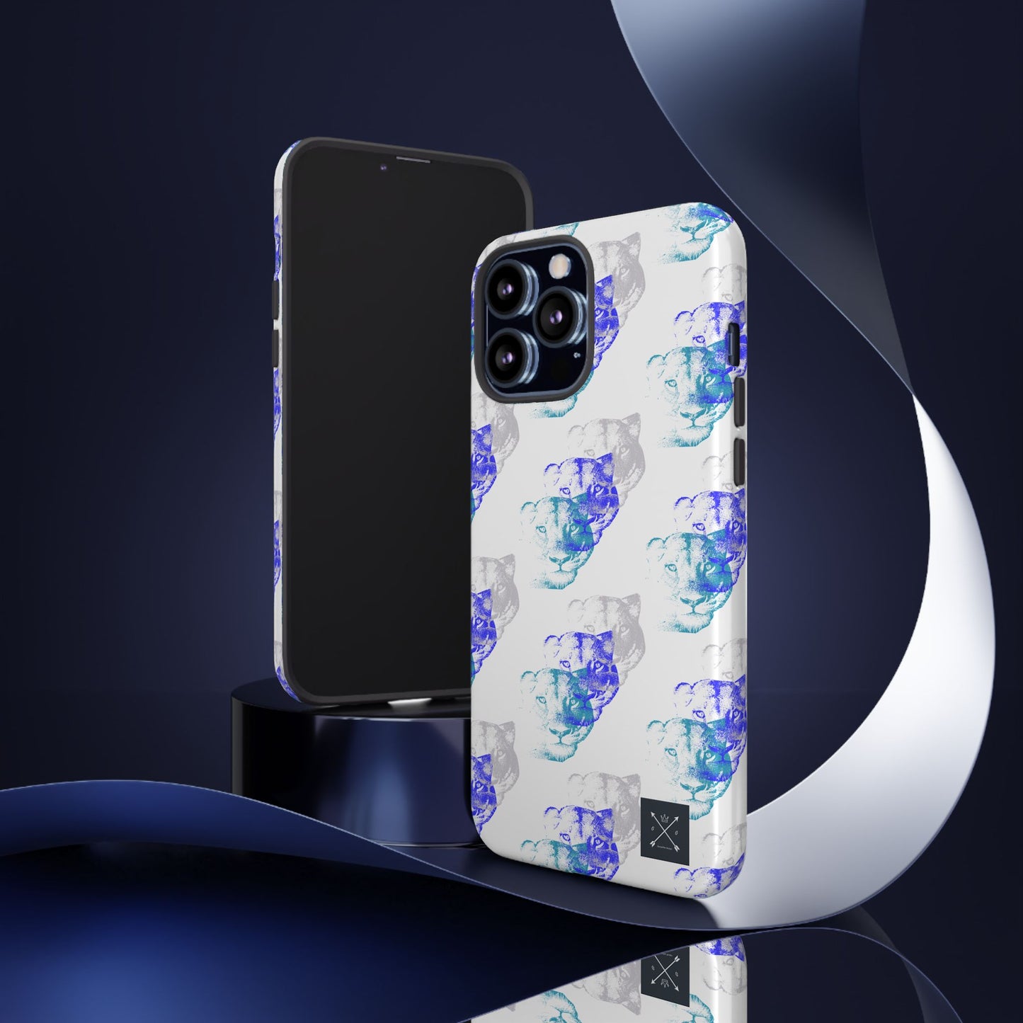 Lioness Arising (white/pattern) - Tough Phone Cases