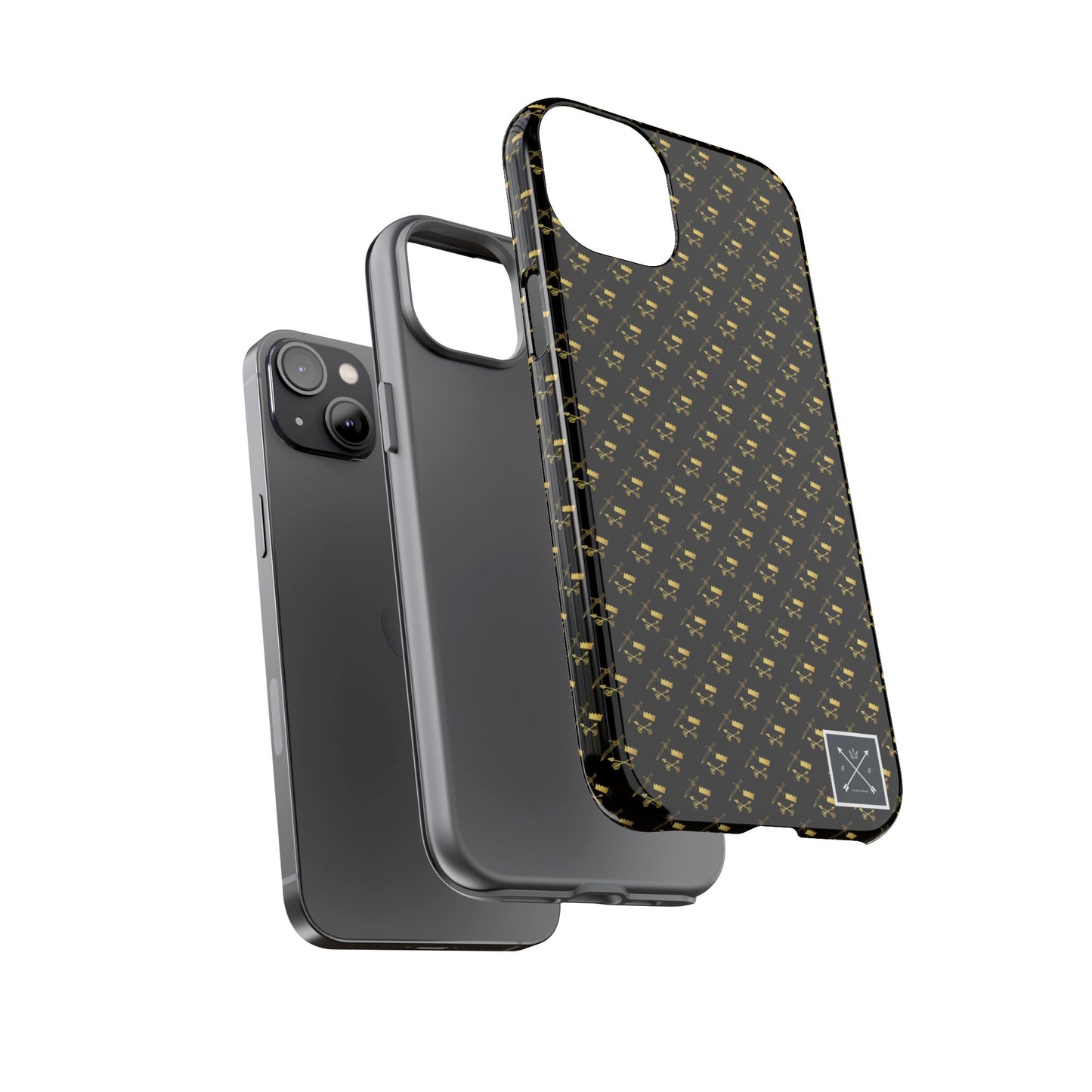 Gold and Bold Warrior Pattern - Tough Phone Cases