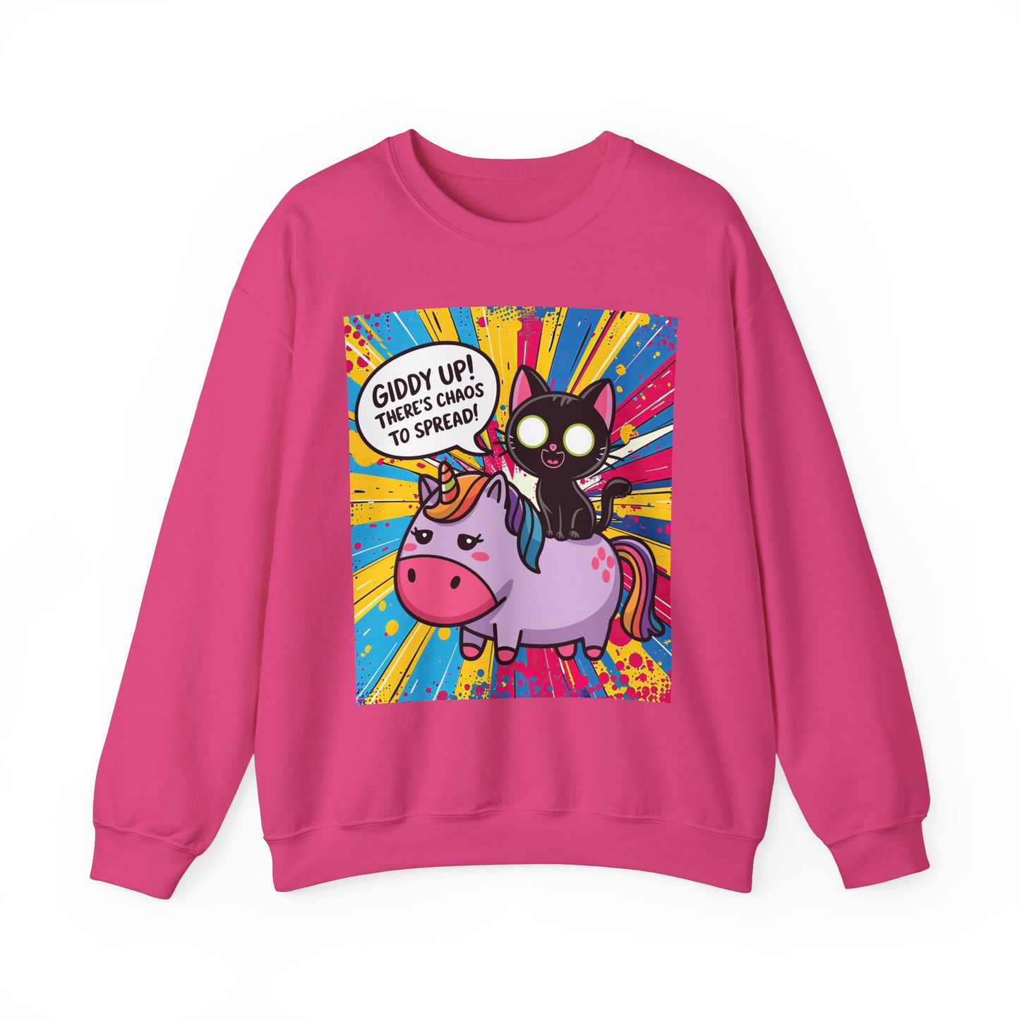 Giddy Up There's Chaos to Spread - Crewneck Sweatshirt