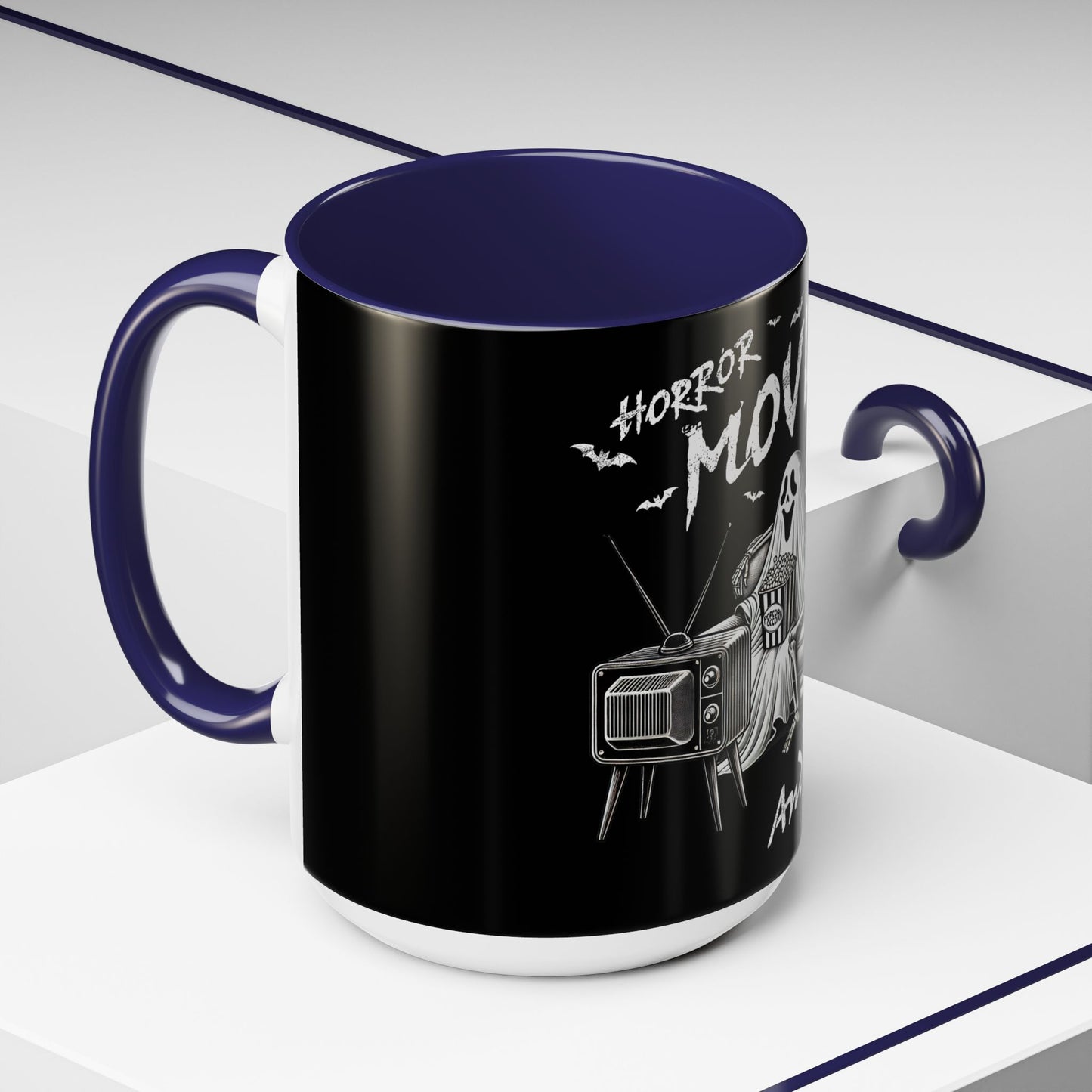 Horror Movies and Chill - Accent Coffee Mug (11, 15oz)
