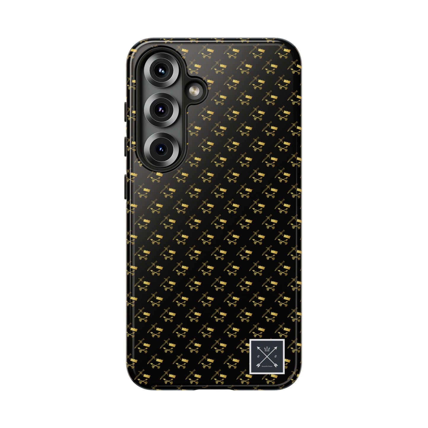 Gold and Bold Warrior Pattern - Tough Phone Cases