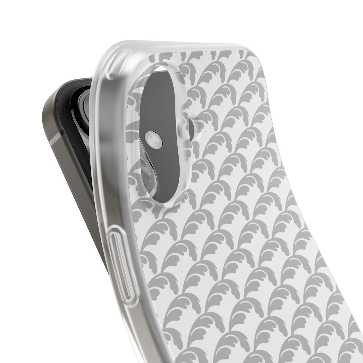 Beautiful Beloved Flourish (silver/white) - Flexi Phone Cases