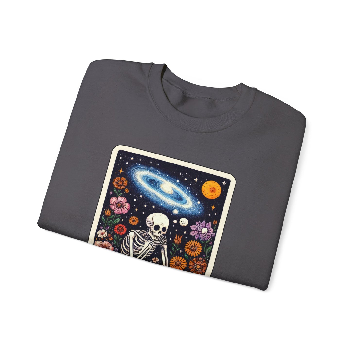 The Overthinker Skeleton Tarot Card - Sweatshirt