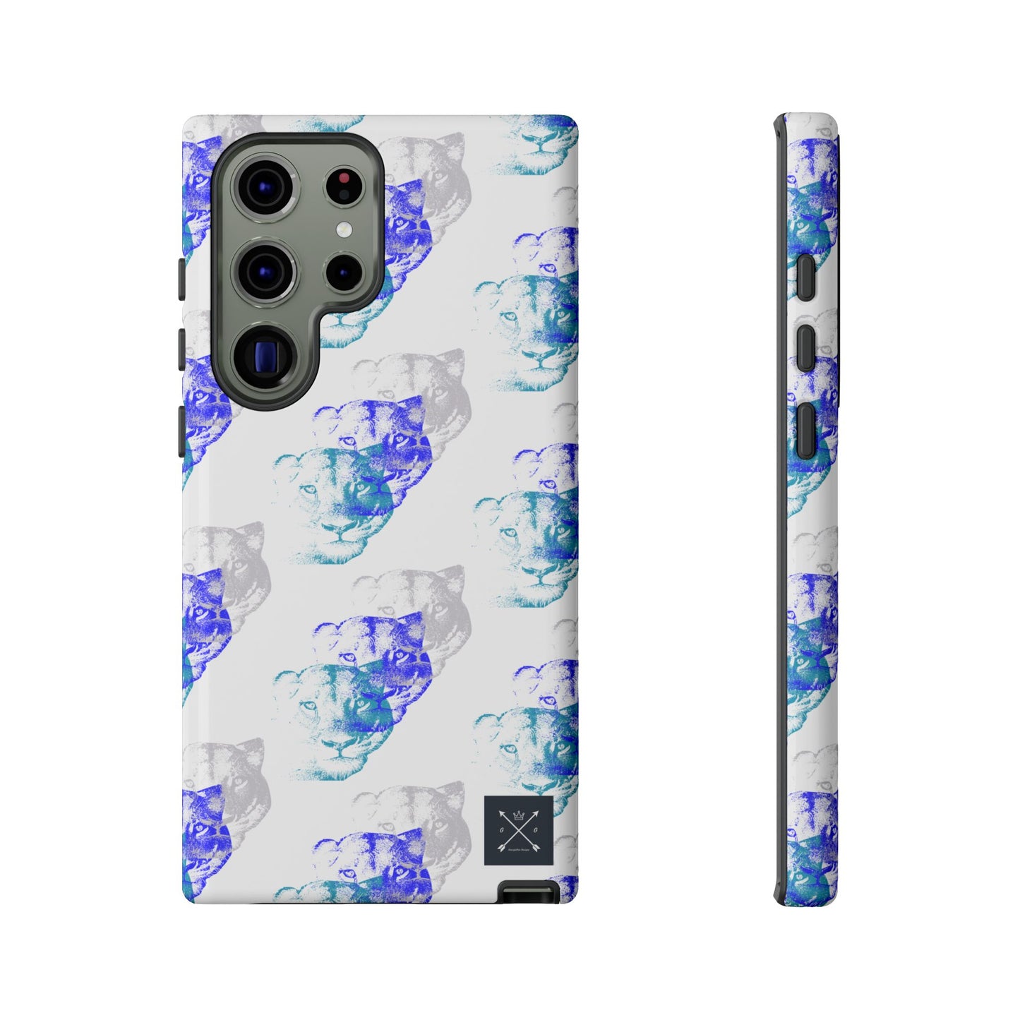 Lioness Arising (white/pattern) - Tough Phone Cases