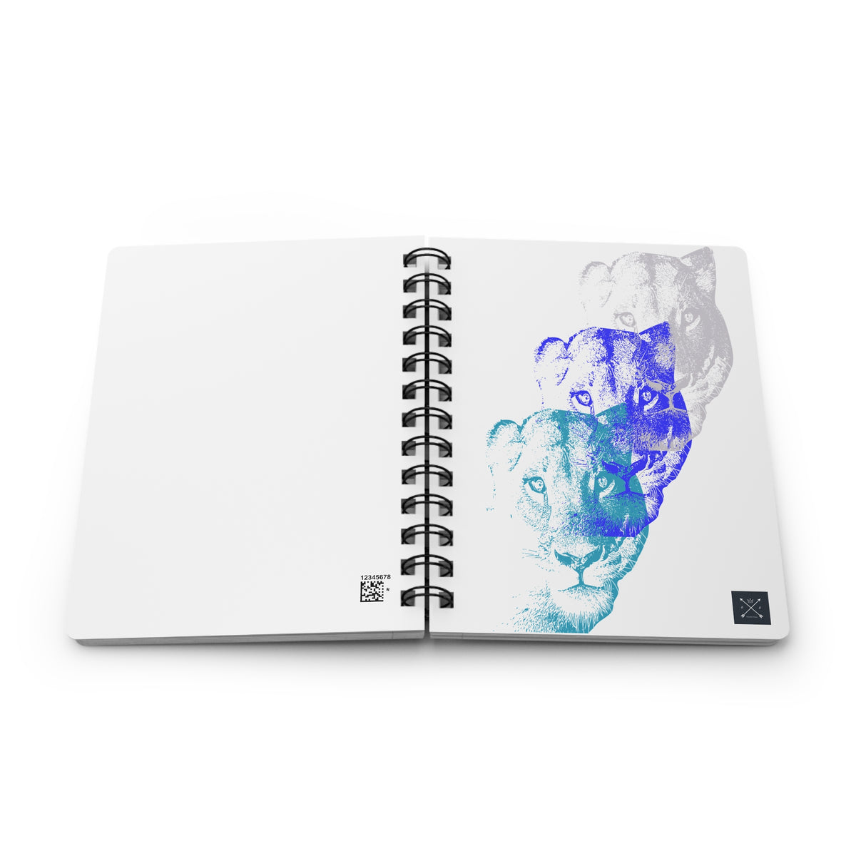 Lioness Arising - Spiral Notebook - Ruled Line - wht