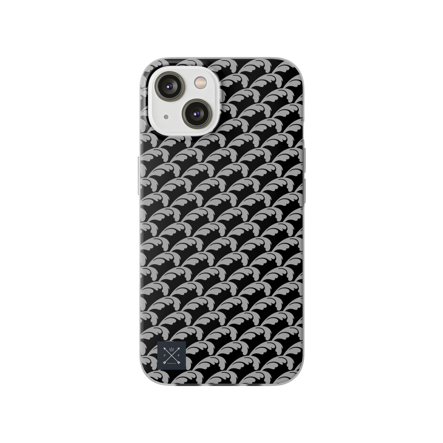 Beautiful Beloved Flourish (silver/black) - Flexi Phone Cases