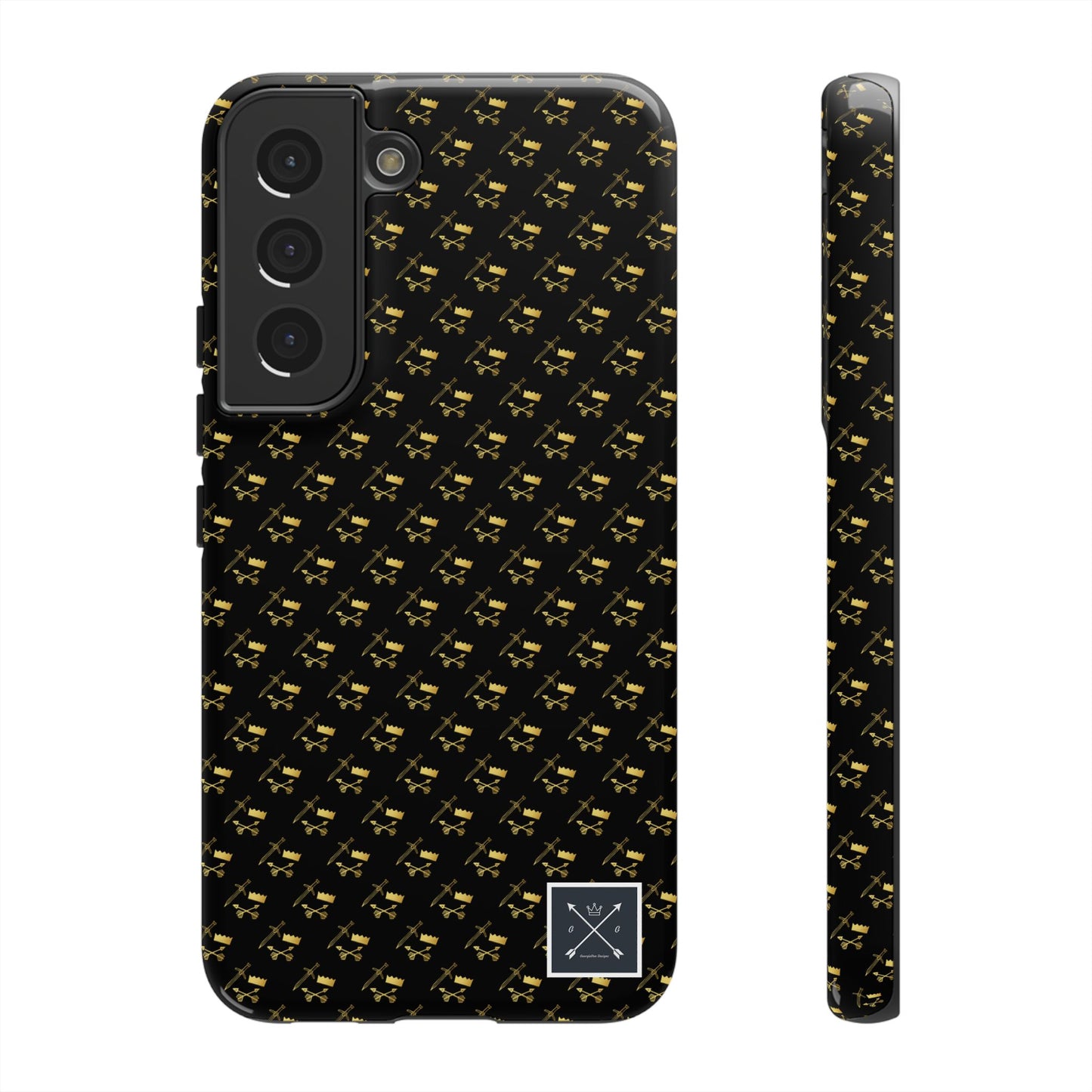 Gold and Bold Warrior Pattern - Tough Phone Cases