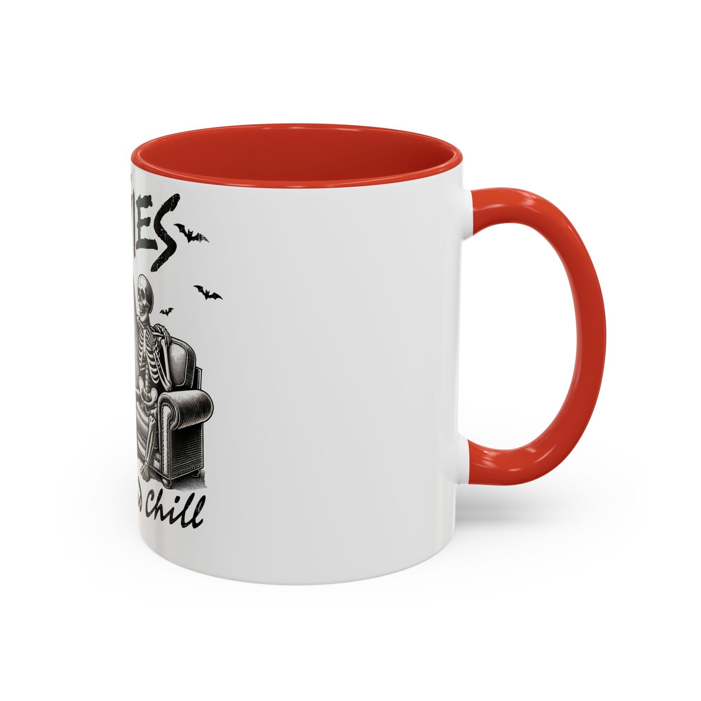 Horror Movies and Chill - Accent Coffee Mug (11, 15oz)
