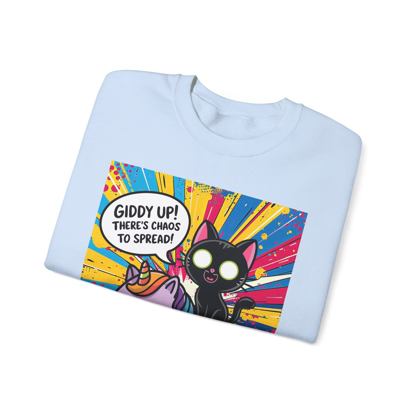 Giddy Up There's Chaos to Spread - Crewneck Sweatshirt