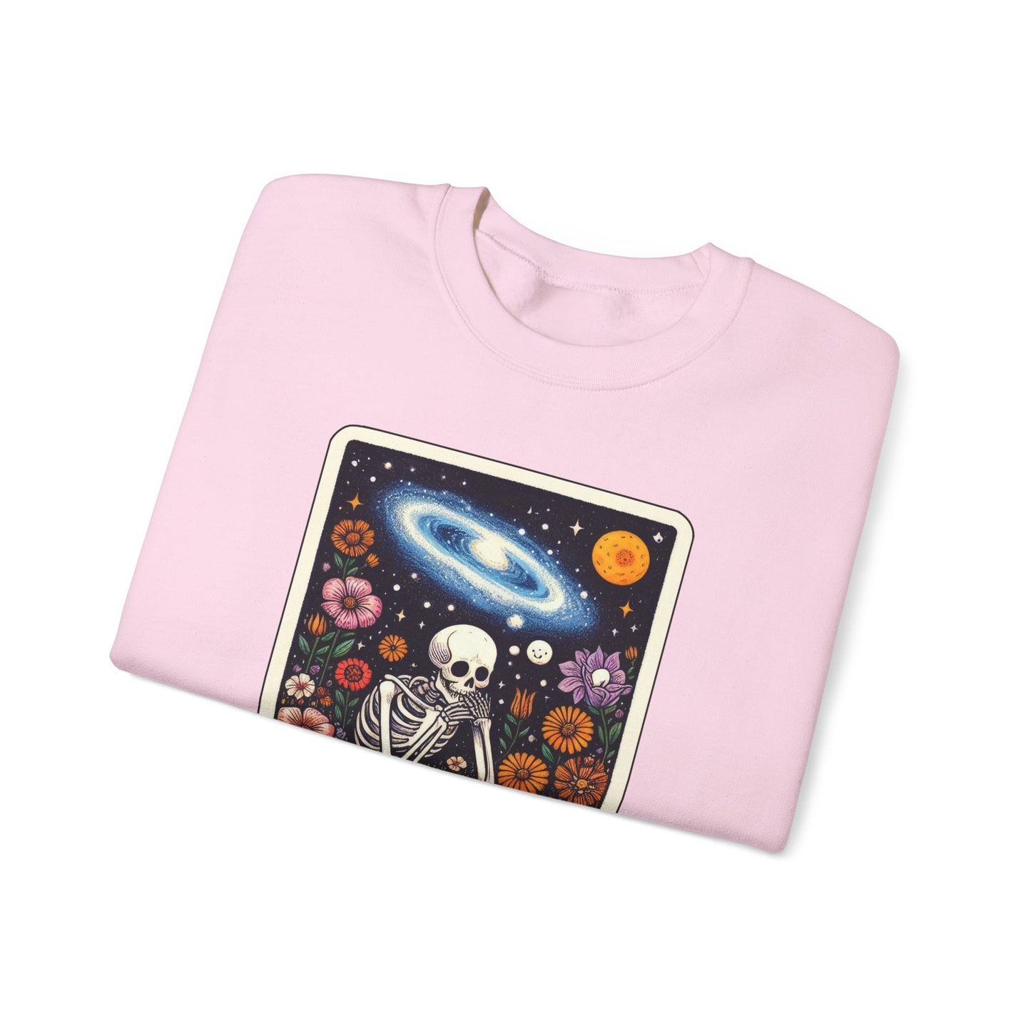 The Overthinker Skeleton Tarot Card - Sweatshirt