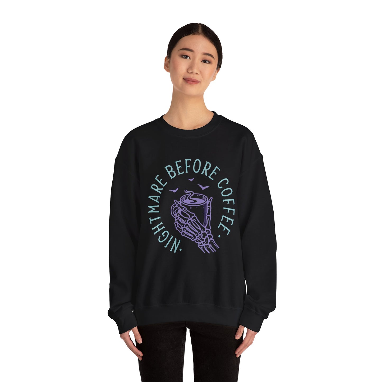 Nightmare Before Coffee - Unisex Heavy Blend™ Crewneck Sweatshirt