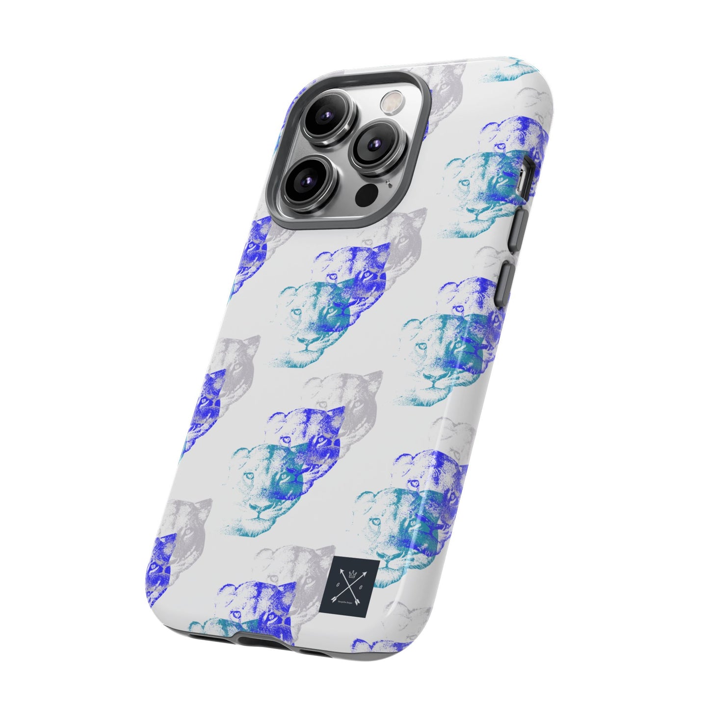Lioness Arising (white/pattern) - Tough Phone Cases