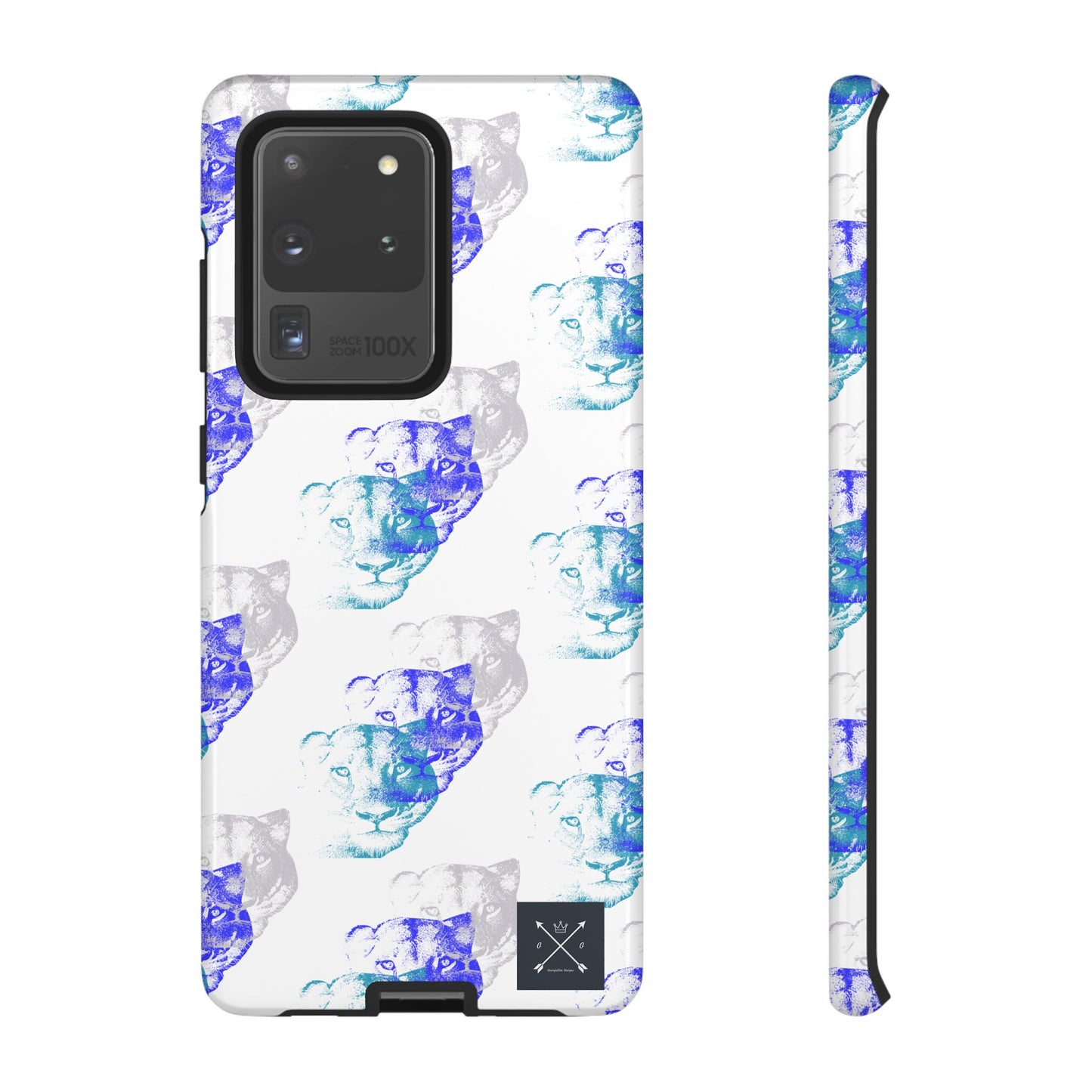 Lioness Arising (white/pattern) - Tough Phone Cases