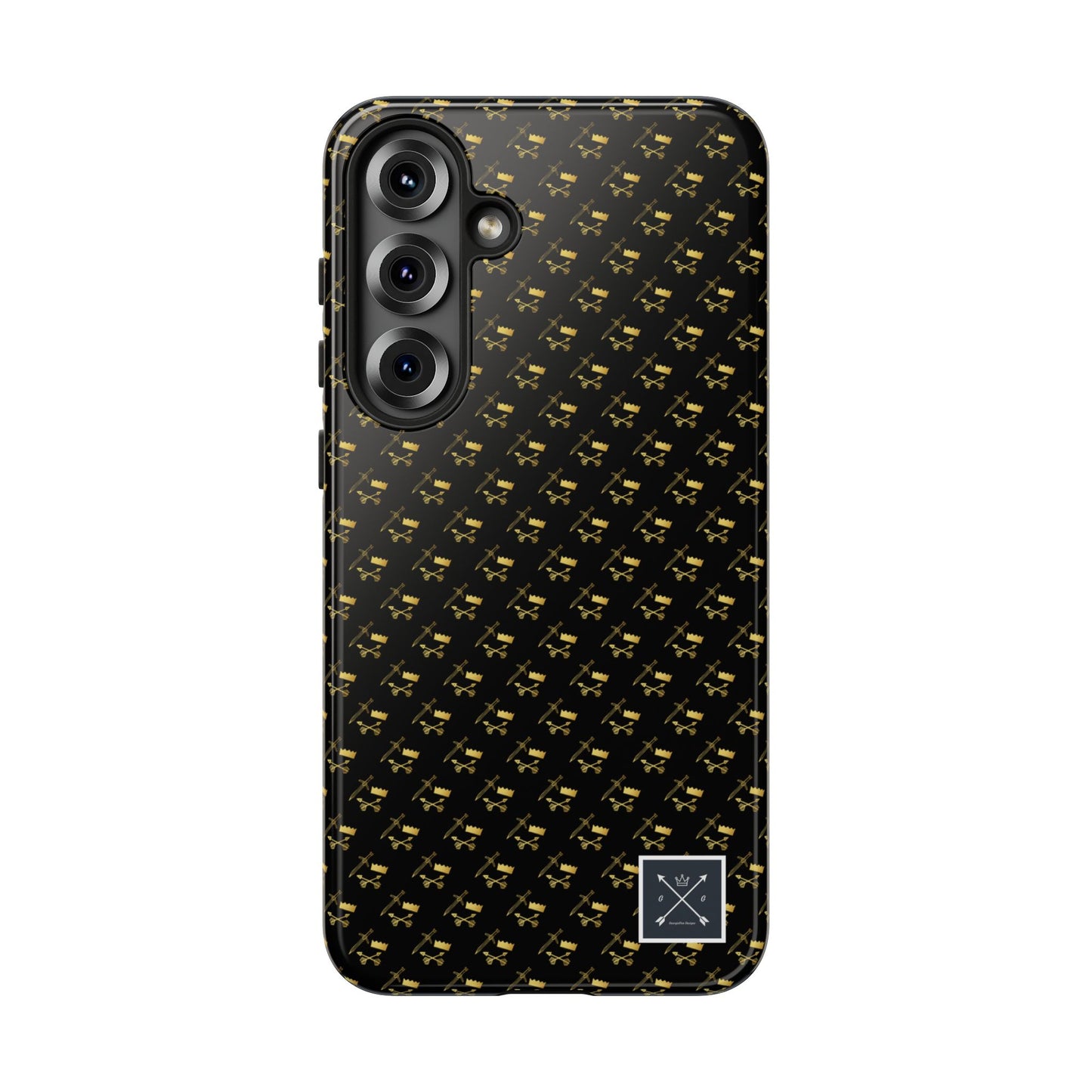 Gold and Bold Warrior Pattern - Tough Phone Cases