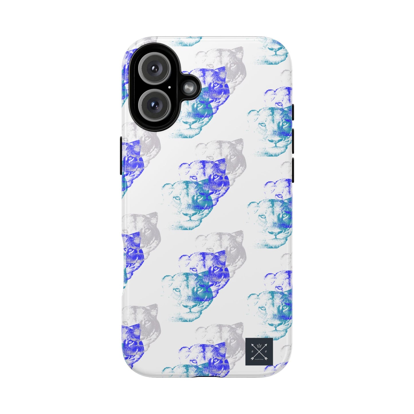 Lioness Arising (white/pattern) - Tough Phone Cases