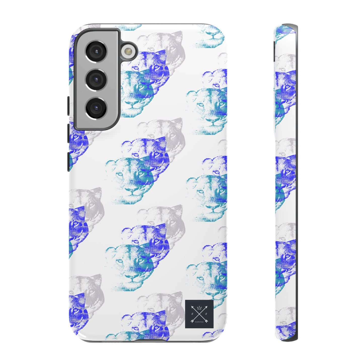 Lioness Arising (white/pattern) - Tough Phone Cases