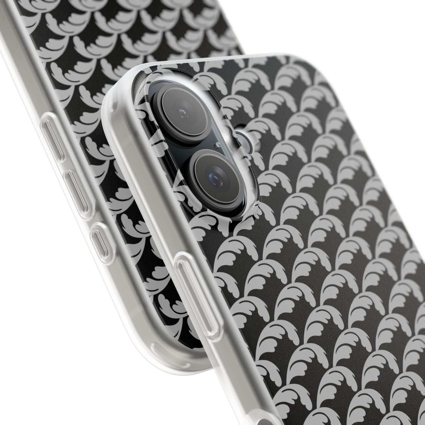 Beautiful Beloved Flourish (silver/black) - Flexi Phone Cases