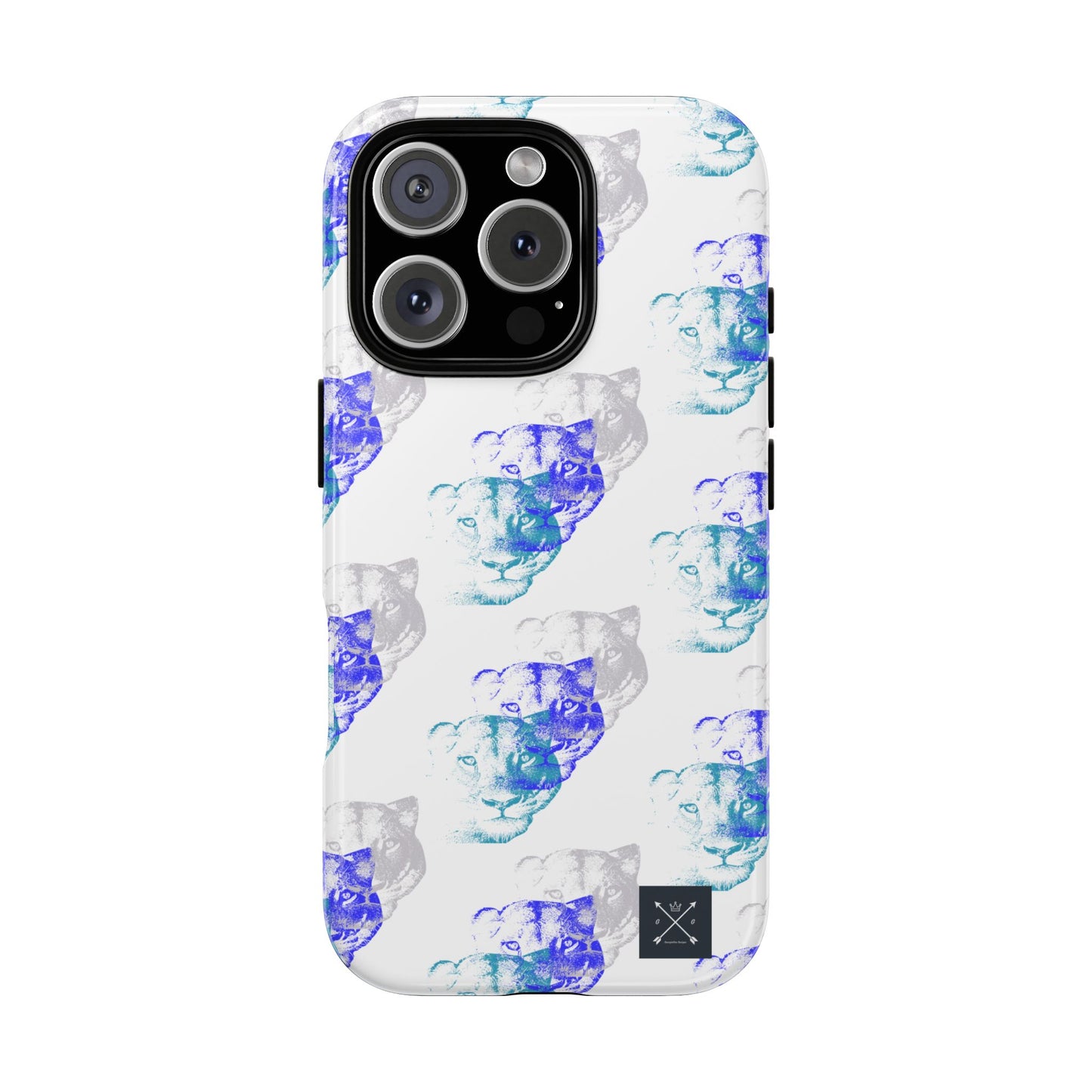 Lioness Arising (white/pattern) - Tough Phone Cases