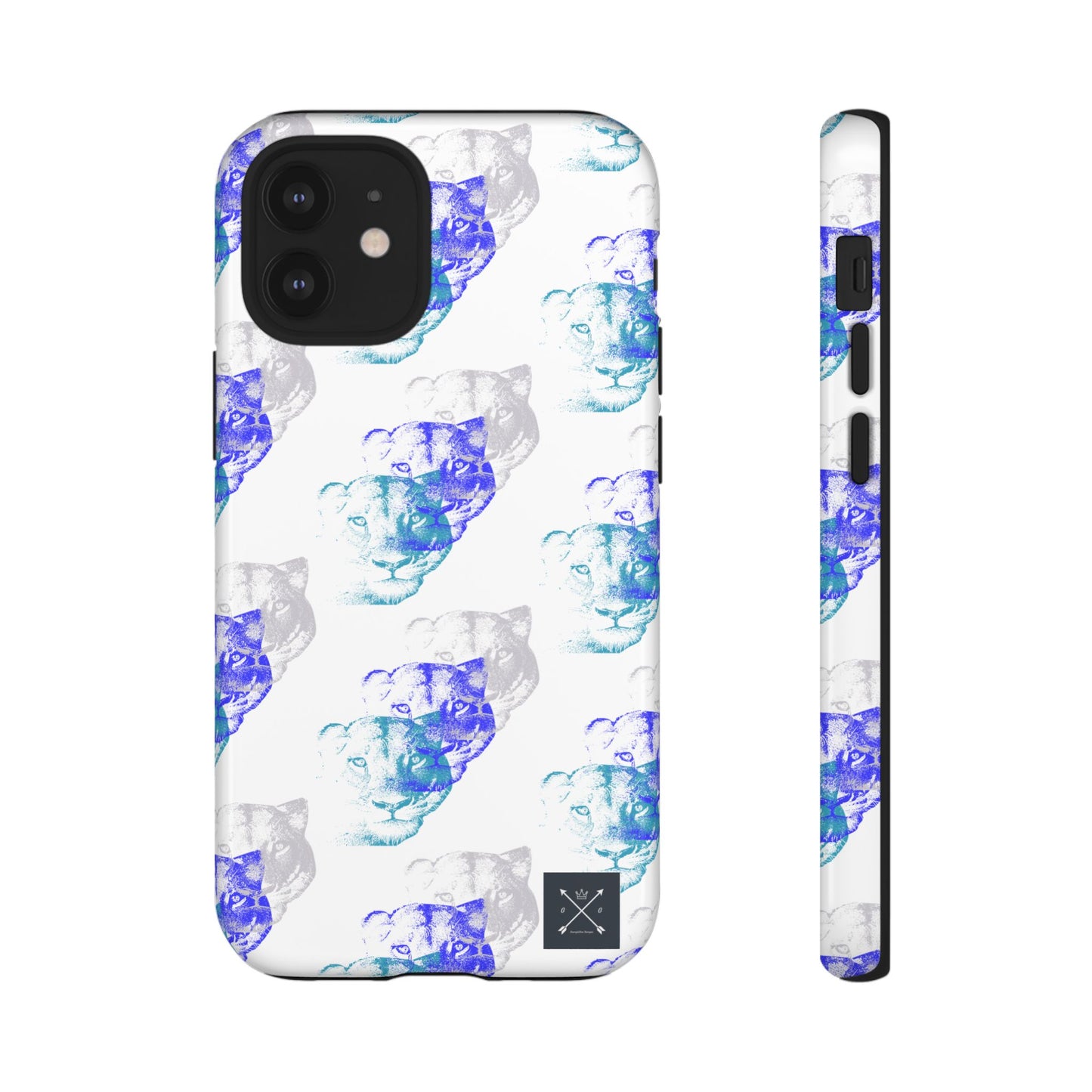 Lioness Arising (white/pattern) - Tough Phone Cases