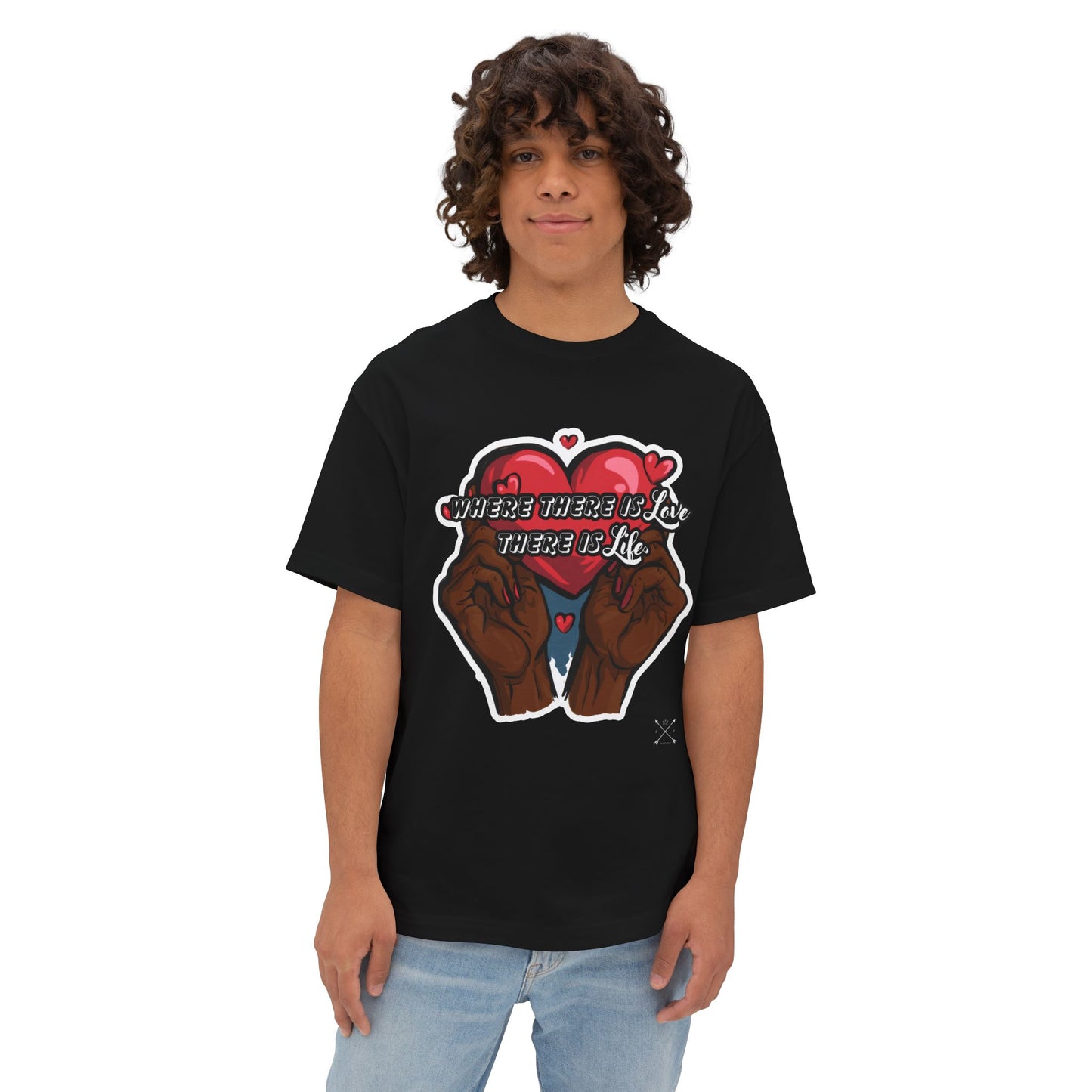 "Love & Life" Quote - Boxy Unisex Oversized T-Shirt
