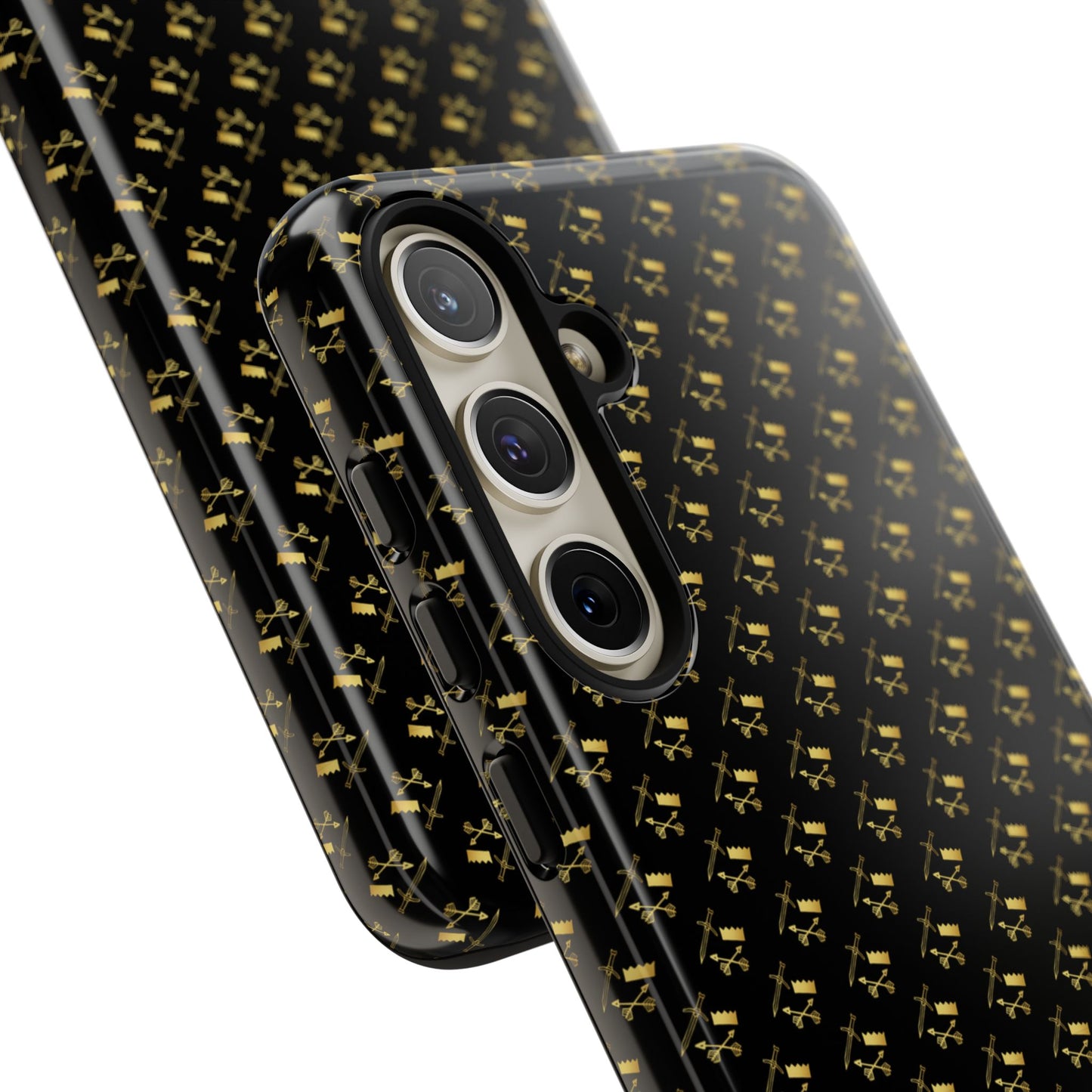 Gold and Bold Warrior Pattern - Tough Phone Cases