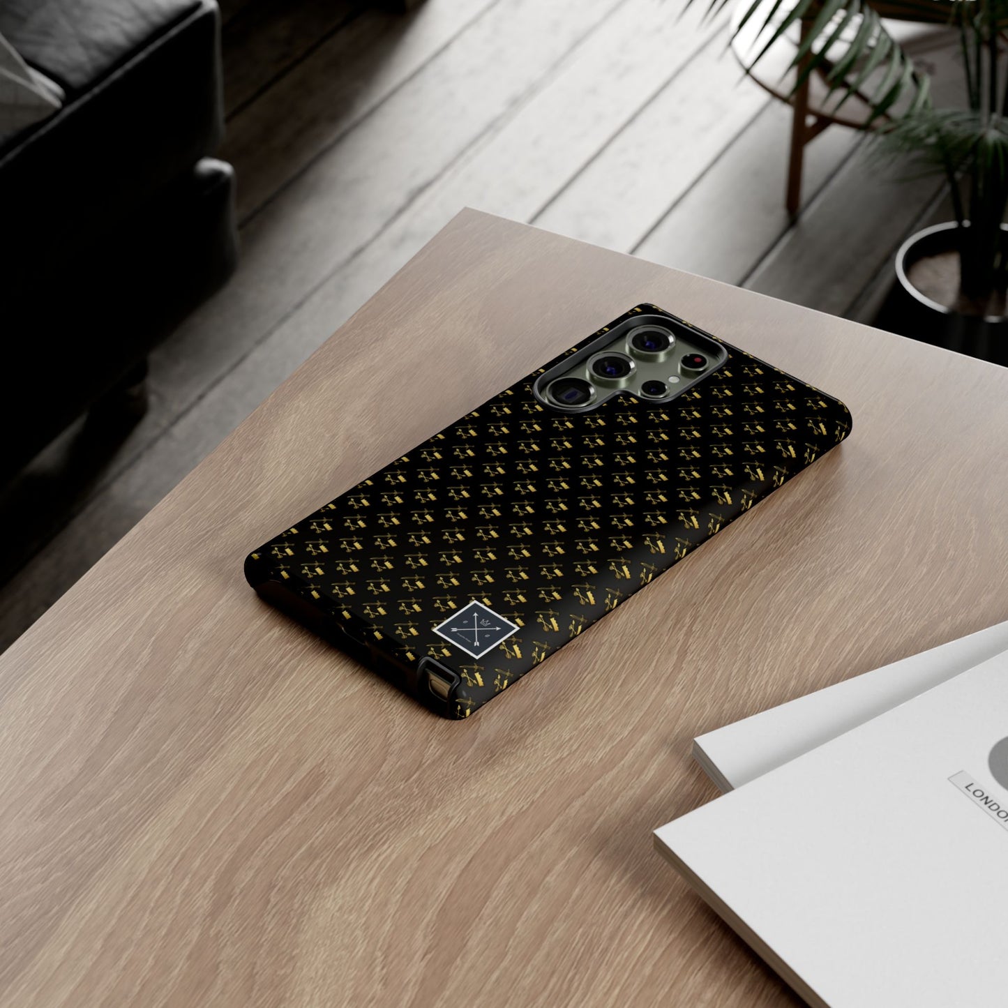 Gold and Bold Warrior Pattern - Tough Phone Cases