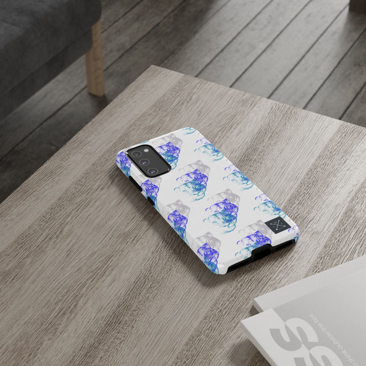 Lioness Arising (white/pattern) - Tough Phone Cases