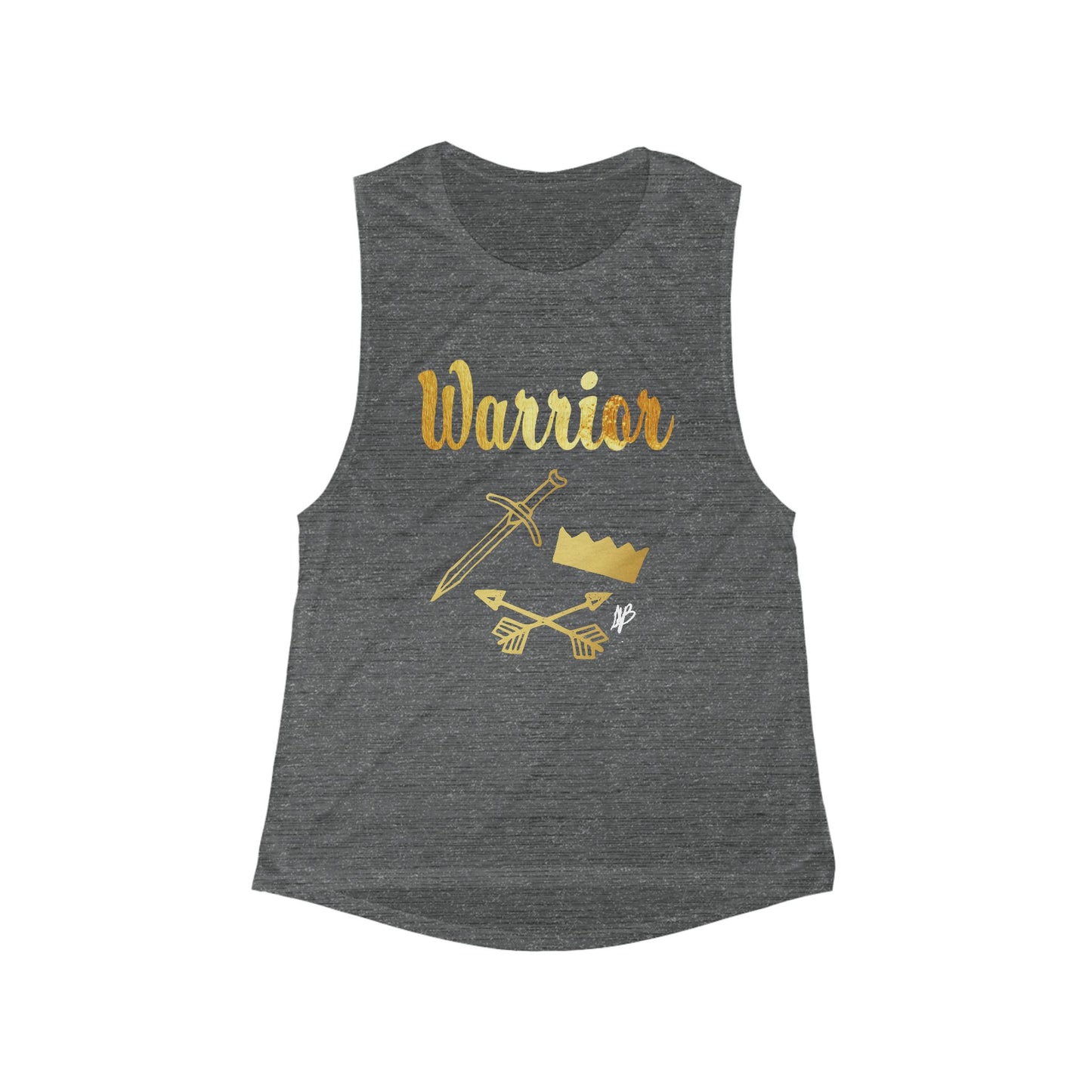 Women's Gold and Bold Warrior - Flowy Scoop Muscle Tank