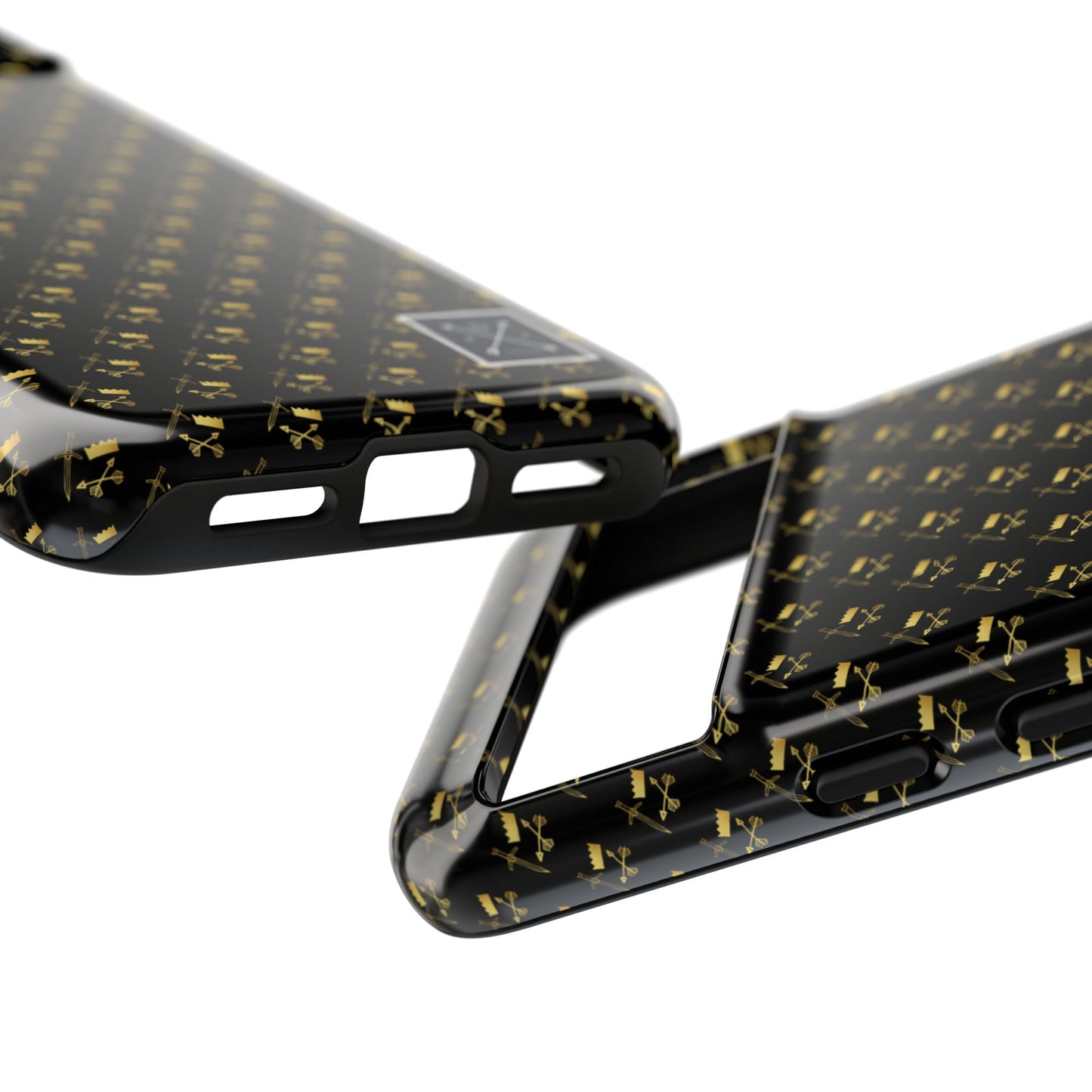 Gold and Bold Warrior Pattern - Tough Phone Cases