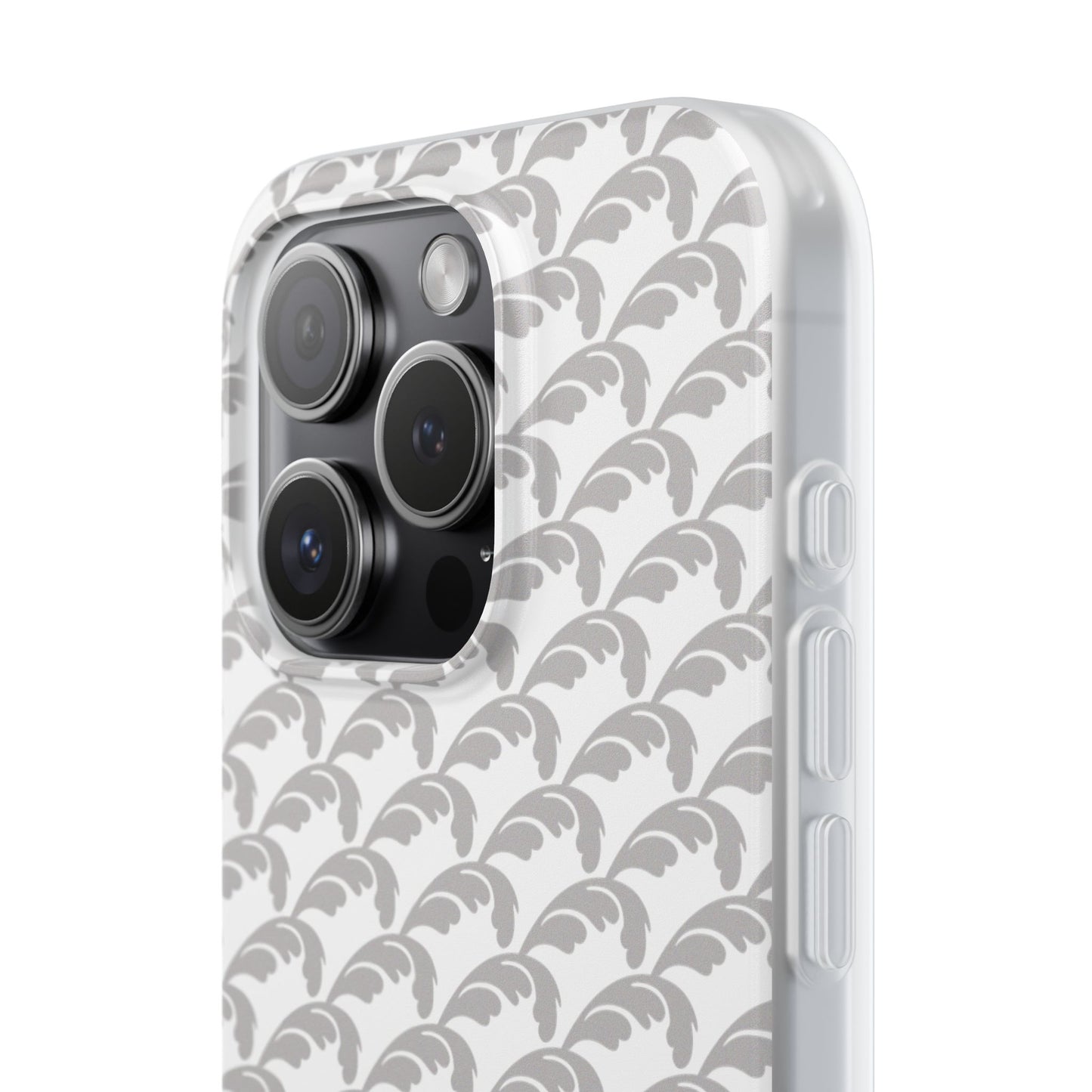 Beautiful Beloved Flourish (silver/white) - Flexi Phone Cases