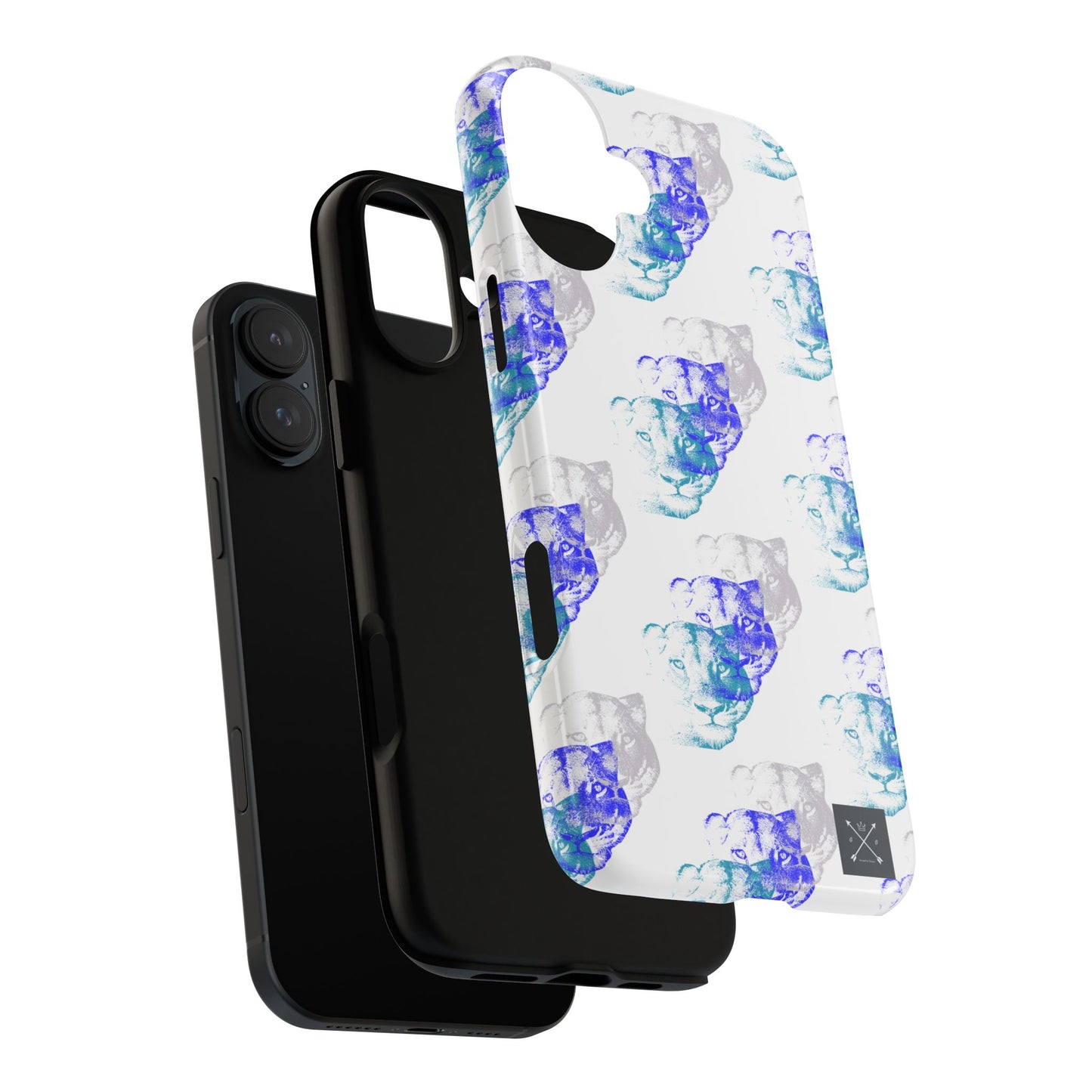 Lioness Arising (white/pattern) - Tough Phone Cases
