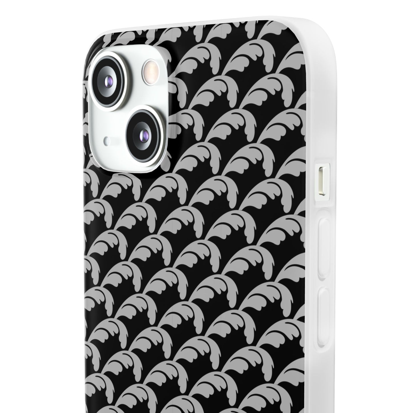 Beautiful Beloved Flourish (silver/black) - Flexi Phone Cases