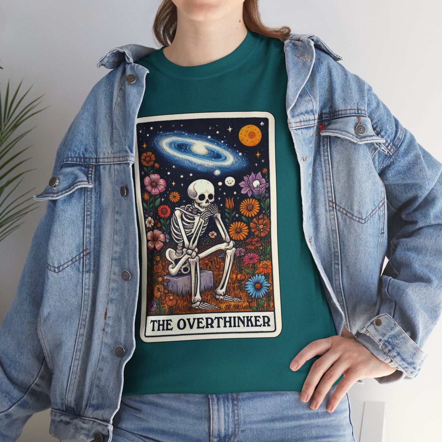 The Overthinker Skeletal Tarot - Unisex T-shirt