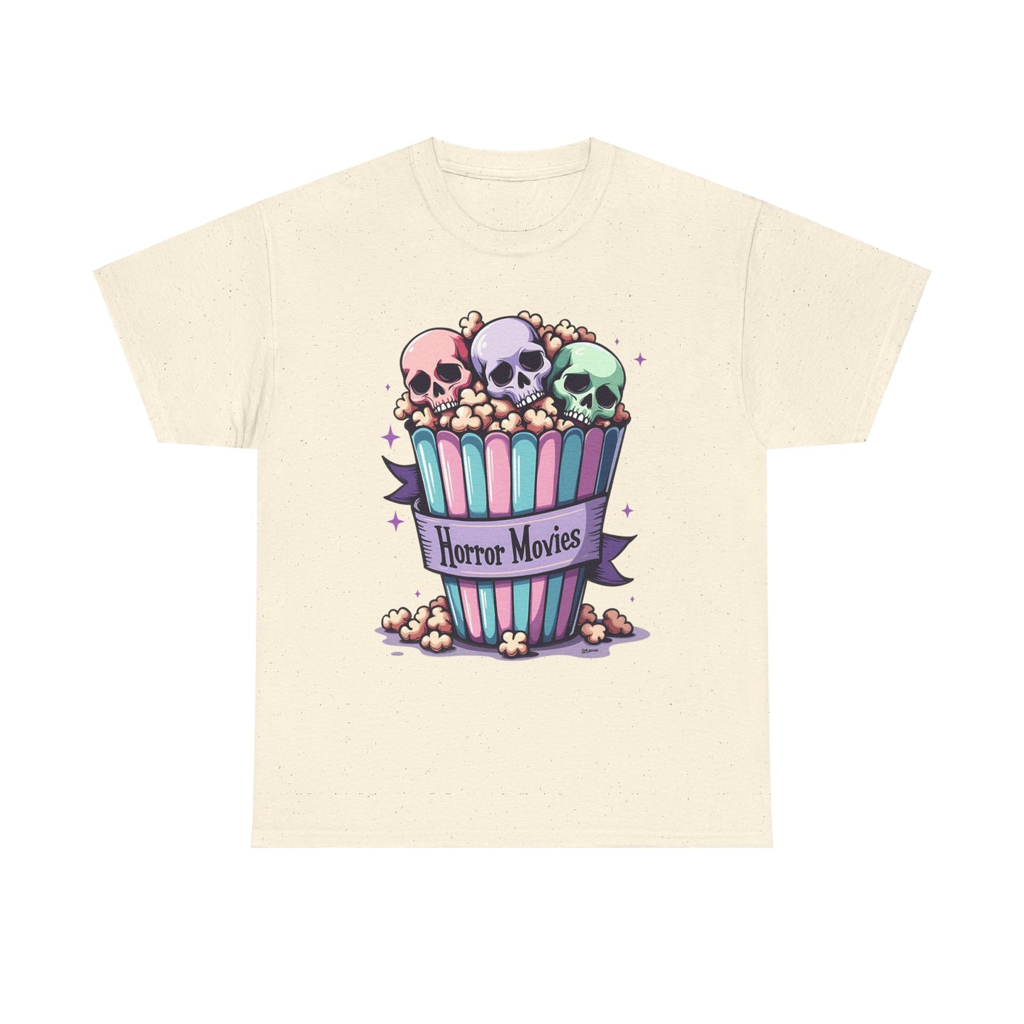 Horror Movies Popcorn Bucket - Unisex Heavy Cotton Tee