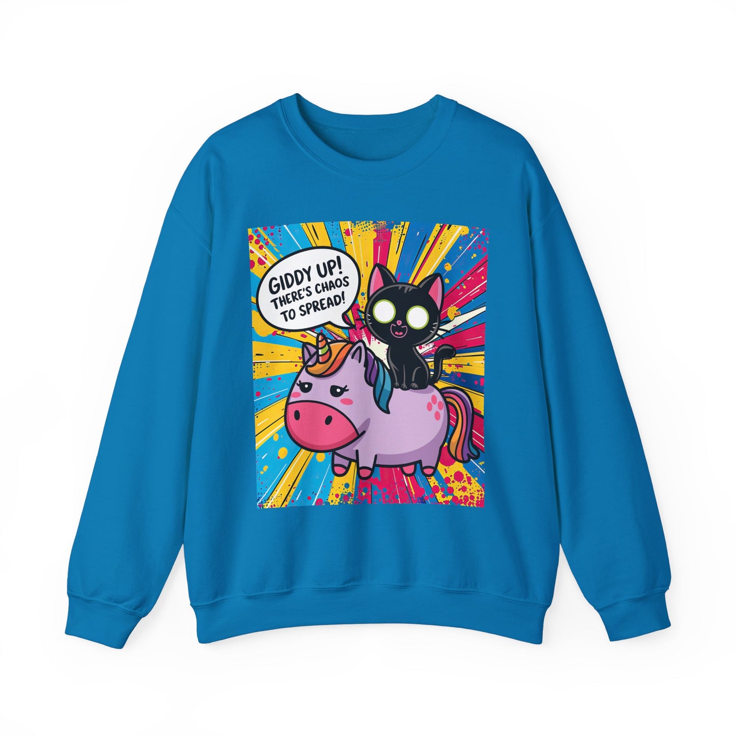 Giddy Up There's Chaos to Spread - Crewneck Sweatshirt