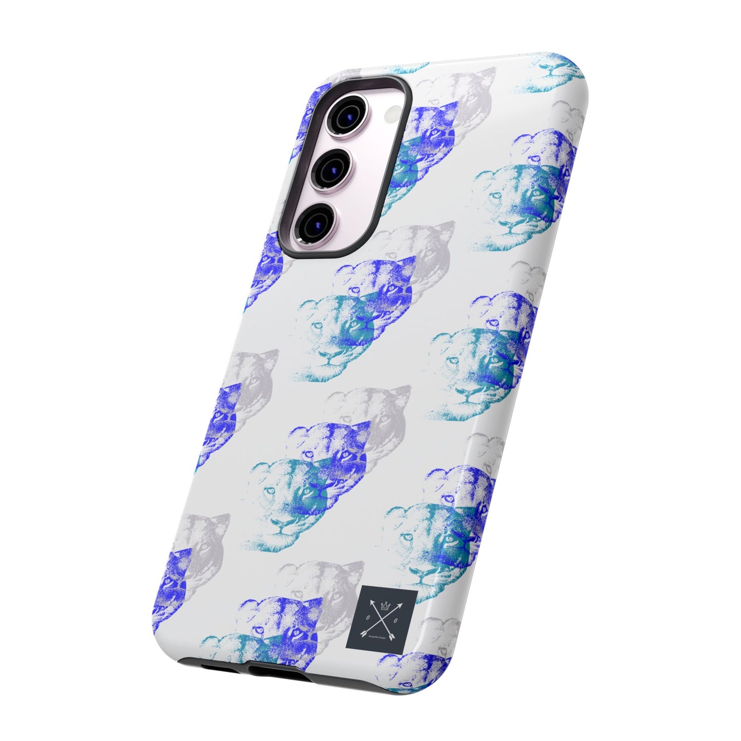 Lioness Arising (white/pattern) - Tough Phone Cases