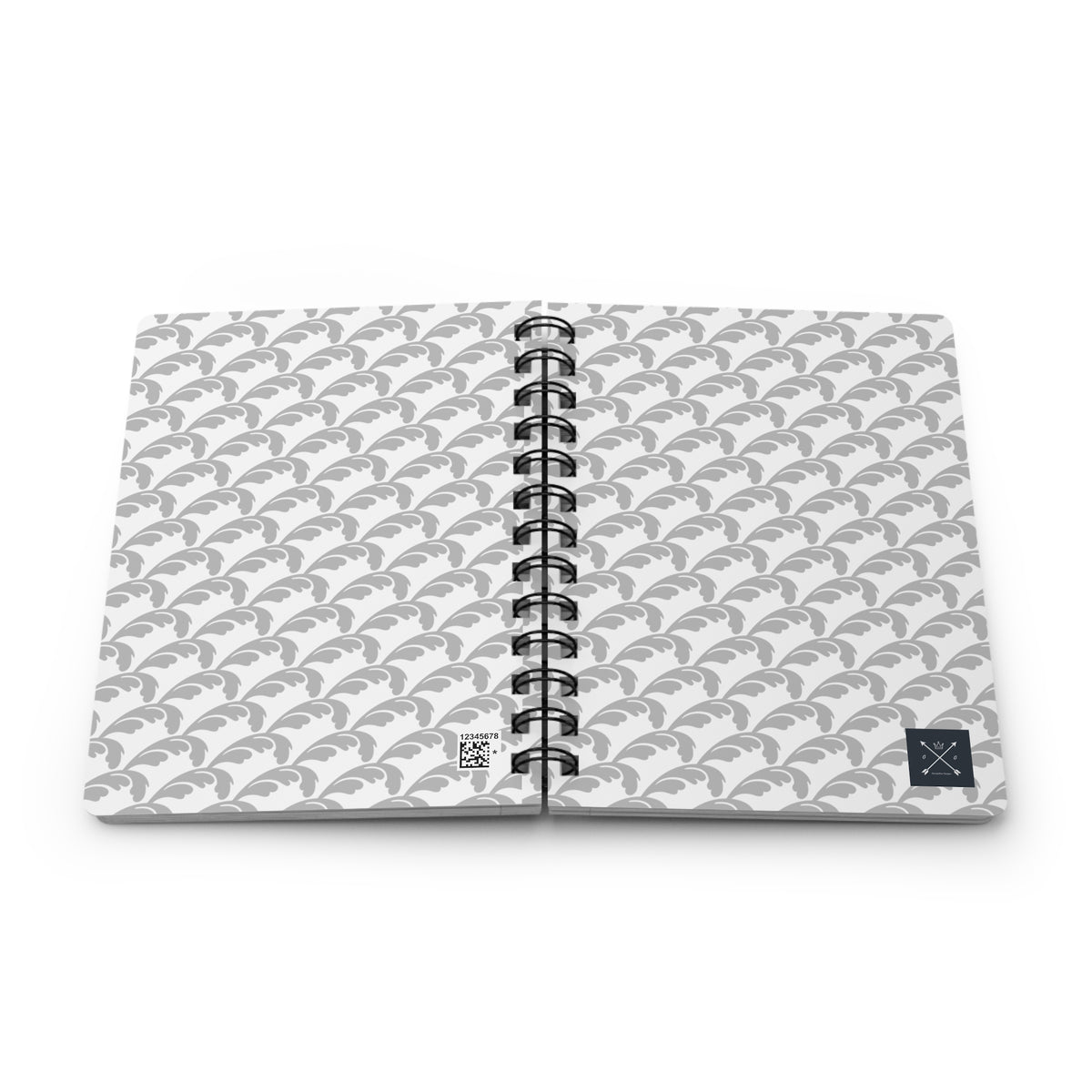Beautiful Beloved One - Spiral Notebook - Ruled Line - silver/wht