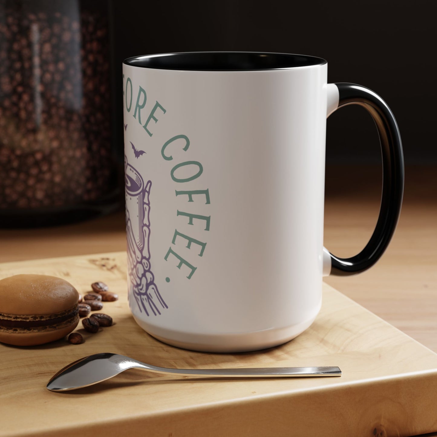 Nightmare Before Coffee - Accent Coffee Mug (11, 15oz)
