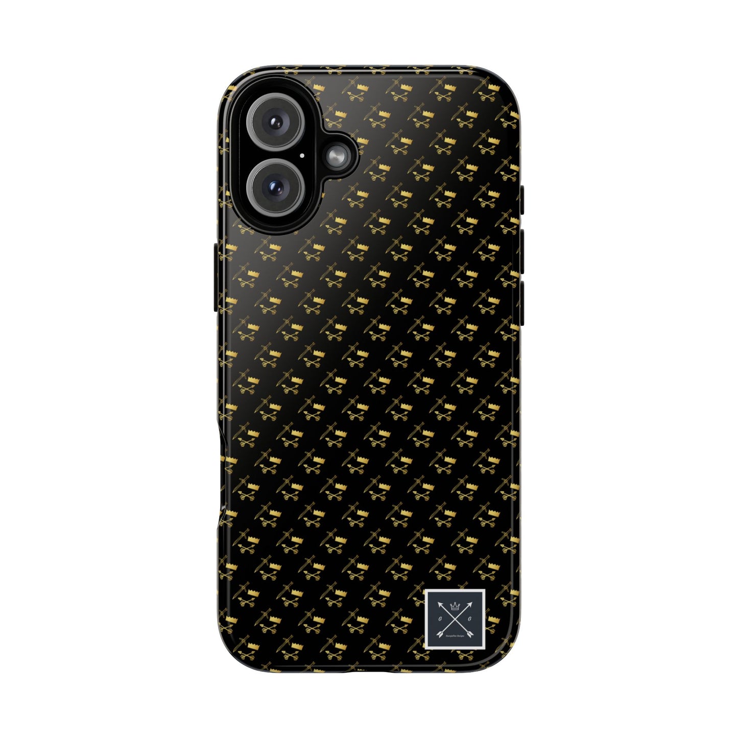 Gold and Bold Warrior Pattern - Tough Phone Cases